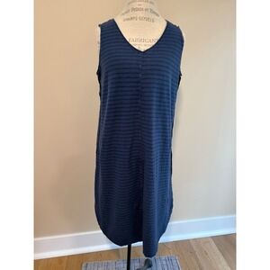 Cut loose Women's Cotton/Linen Blue Tank Dress Size L